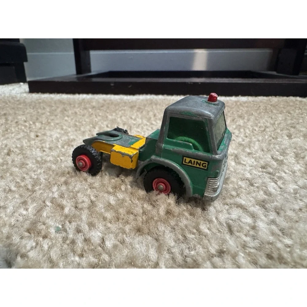 Vintage Lesney Matchbox Ford Tractor Cab Dyson Low Loader King Size K17 England